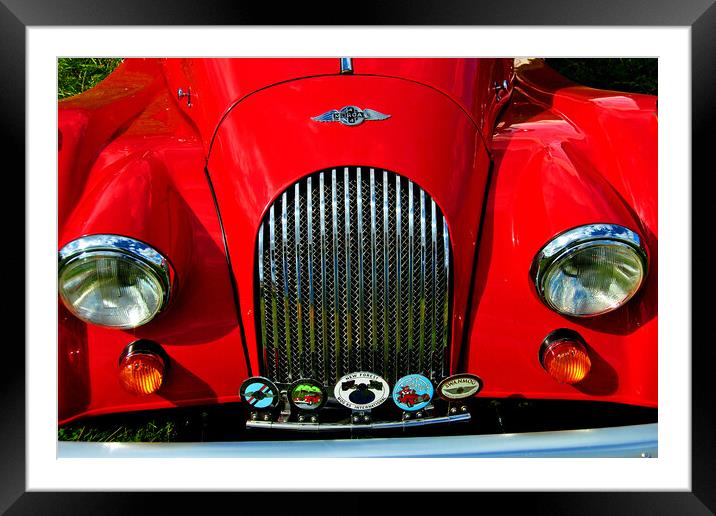 Unleashing the British Classic Motor Framed Mounted Print by Andy Evans Photos