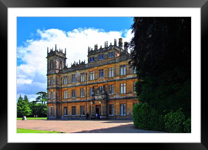 Highclere Castle Downton Abbey England United Kingdom Framed Mounted Print by Andy Evans Photos