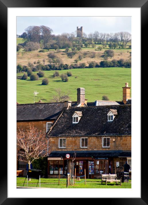 Captivating View of Broadway Cotswolds Framed Mounted Print by Andy Evans Photos