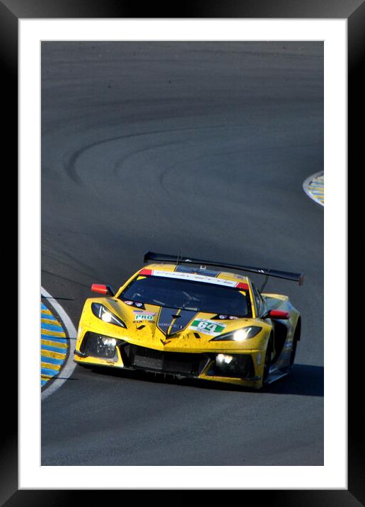 Chevrolet Corvette C8.R Sports Car Framed Mounted Print by Andy Evans Photos