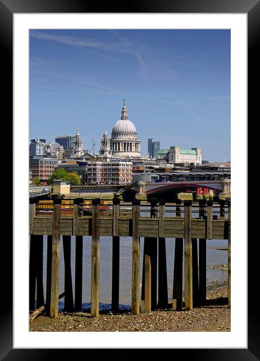 St Paul's Cathedral London England UK Framed Mounted Print by Andy Evans Photos