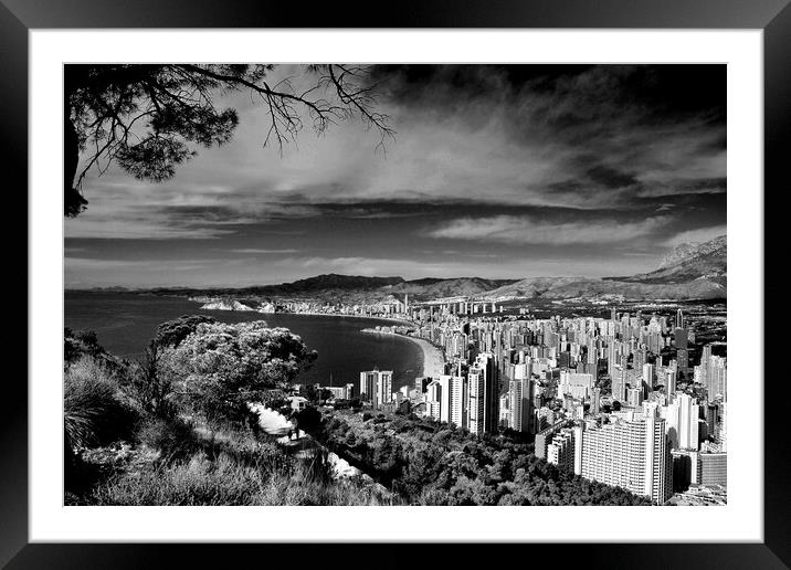 Majestic City of Benidorm Framed Mounted Print by Andy Evans Photos