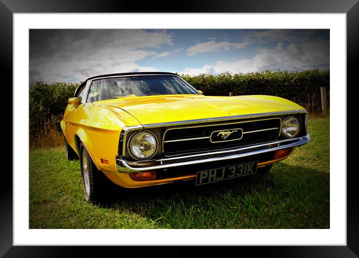 The Iconic Ford Mustang Framed Mounted Print by Andy Evans Photos