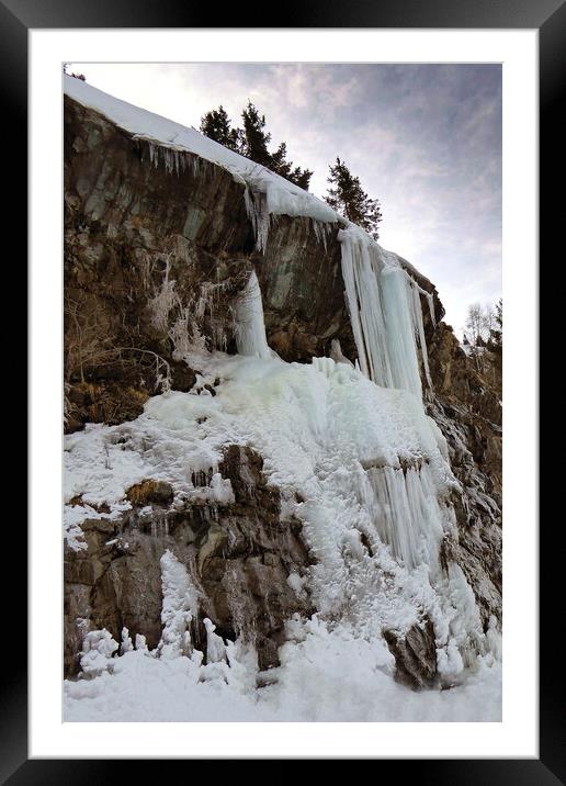 A Winter Wonderland in the French Alps Framed Mounted Print by Andy Evans Photos