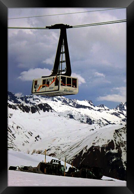 Alpe d'Huez Vaujany French Alps France Framed Print by Andy Evans Photos