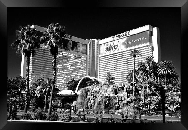Mirage Hotel Las Vegas United States Framed Print by Andy Evans Photos