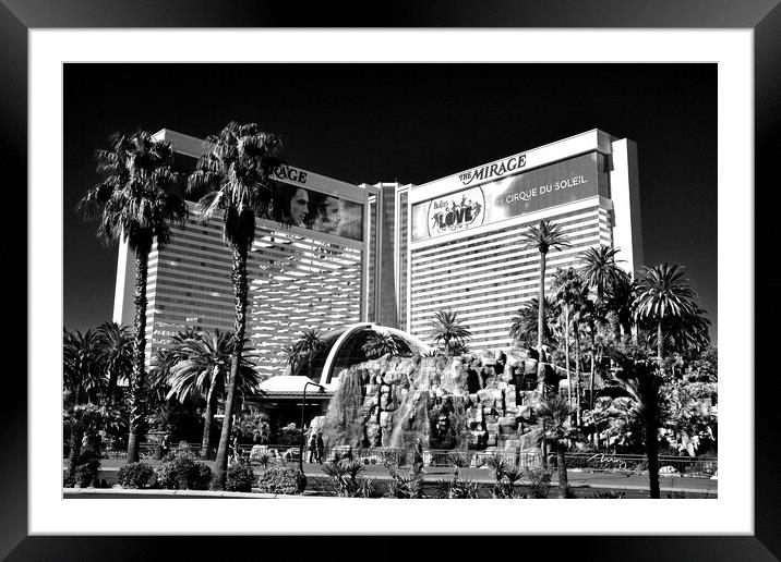 Mirage Hotel Las Vegas United States Framed Mounted Print by Andy Evans Photos