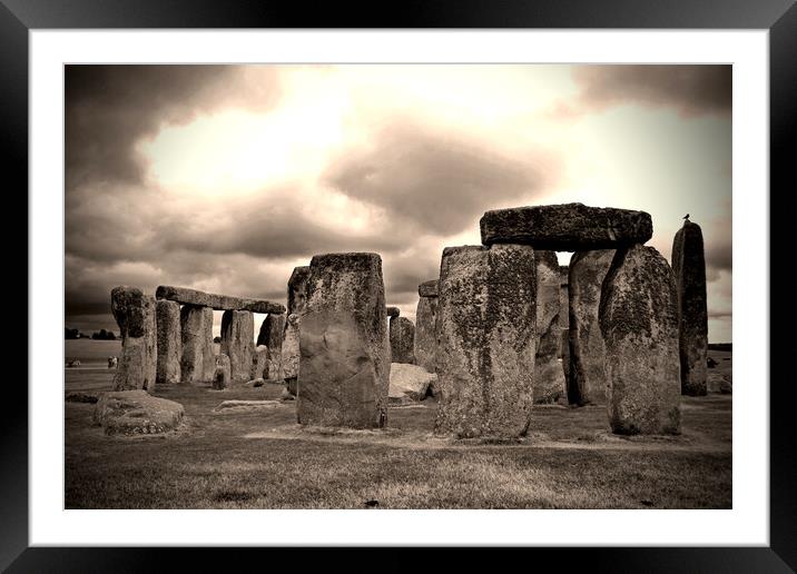 Stonehenge: Timeless English Heritage Framed Mounted Print by Andy Evans Photos