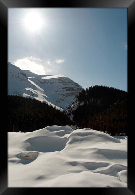 Spectacular Icefields Parkway: Canada's Frozen Spl Framed Print by Andy Evans Photos