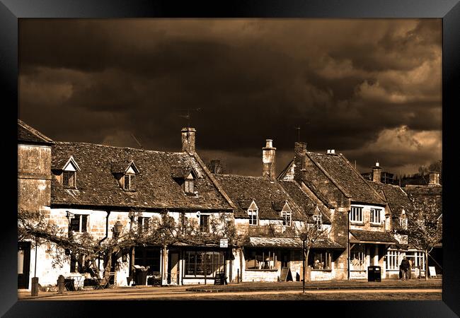 Quintessential Cotswolds: Broadway High Street Framed Print by Andy Evans Photos