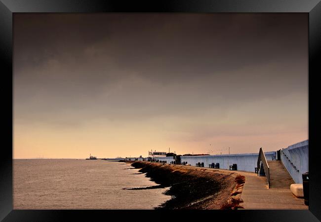 Tranquil Concord Beach, Canvey Island Framed Print by Andy Evans Photos