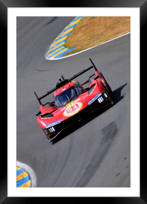 Ferrari 499P Sports Car Framed Mounted Print by Andy Evans Photos