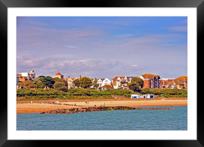 Clacton On Sea Beach Essex England UK Framed Mounted Print by Andy Evans Photos