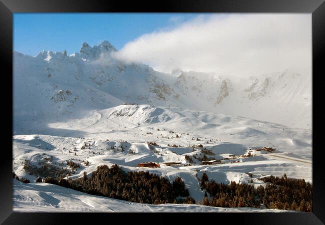 Courchevel 1850 3 Valleys French Alps France Framed Print by Andy Evans Photos