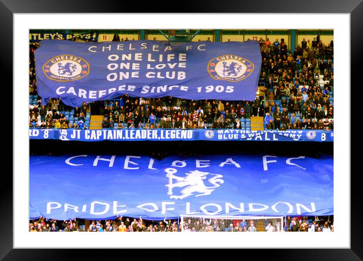 Chelsea Stamford Bridge Matthew Harding North Stand Framed Mounted Print by Andy Evans Photos