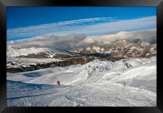 Courchevel 1850 3 Valleys French Alps France Framed Print by Andy Evans Photos