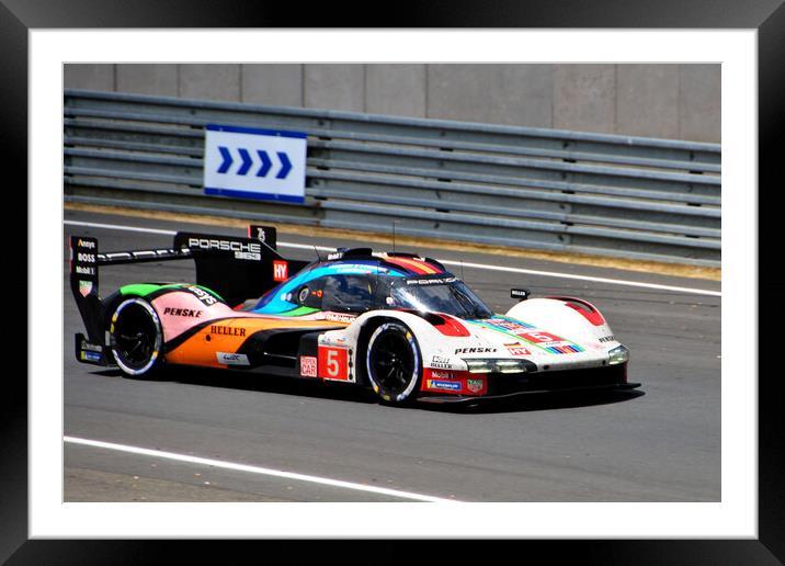 Porsche 963 Sports Car Framed Mounted Print by Andy Evans Photos