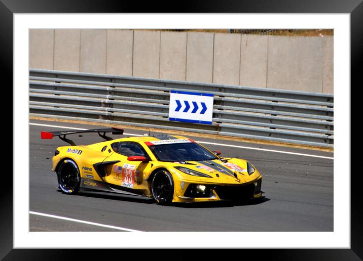 Chevrolet Corvette C8.R Sports Car Framed Mounted Print by Andy Evans Photos