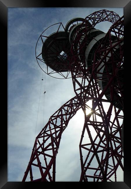 2012 Olympics ArcelorMittal Orbit Tower Framed Print by Andy Evans Photos