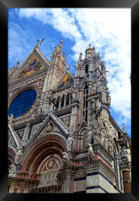 Siena Cathedral Tuscany Italy Framed Print by Andy Evans Photos