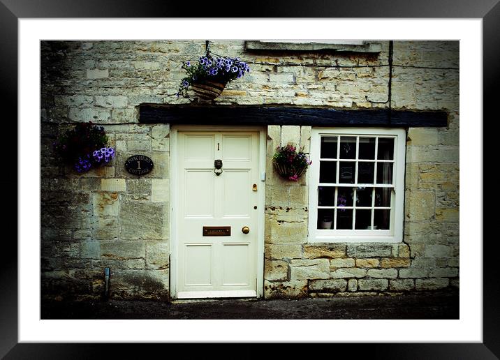 Cotswolds Cottage Tetbury Gloucestershire England Framed Mounted Print by Andy Evans Photos