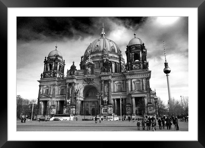 Berlin Cathedral Berliner Dom Germany Framed Mounted Print by Andy Evans Photos