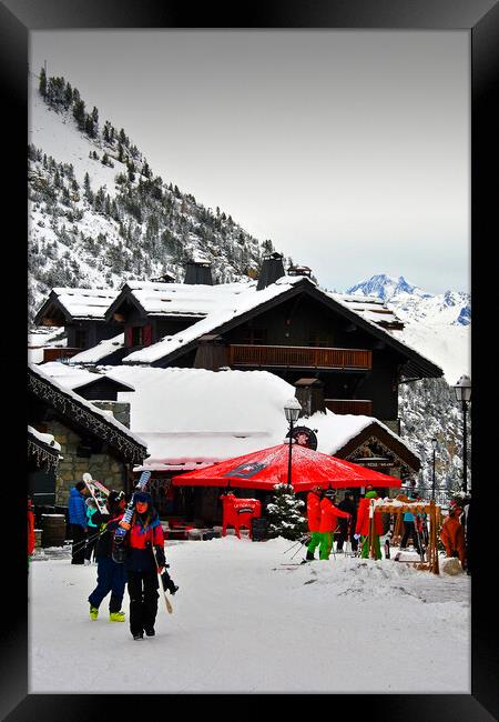 Les Arcs Arc 1950 French Alps France Framed Print by Andy Evans Photos