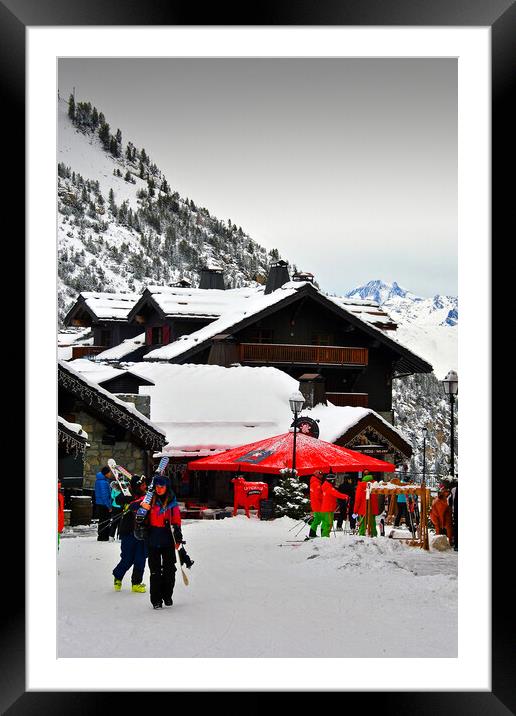 Les Arcs Arc 1950 French Alps France Framed Mounted Print by Andy Evans Photos