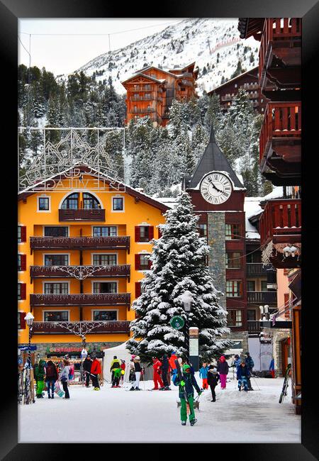 Les Arcs Arc 1950 French Alps France Framed Print by Andy Evans Photos