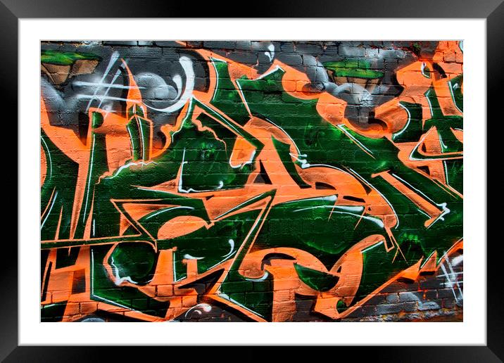 Street Art Graffiti Digbeth Birmingham UK Framed Mounted Print by Andy Evans Photos