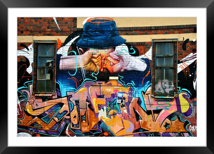 Street Art Graffiti Digbeth Birmingham UK Framed Mounted Print by Andy Evans Photos