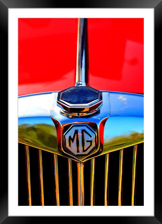 MG Classic Sports Motor Car Framed Mounted Print by Andy Evans Photos