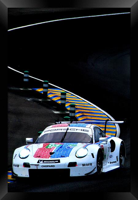 Porsche 911 RSR Sports Motor Car Framed Print by Andy Evans Photos