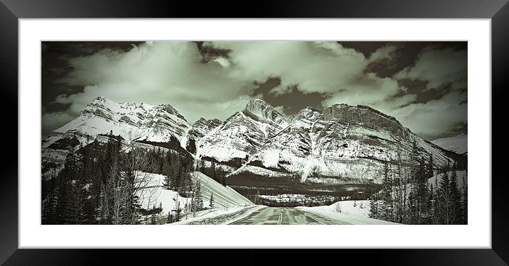 Icefield Parkway Canada Framed Mounted Print by Andy Evans Photos