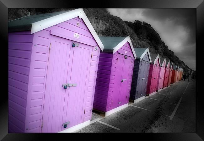 Bournemouth Beach Huts Framed Print by Andy Evans Photos