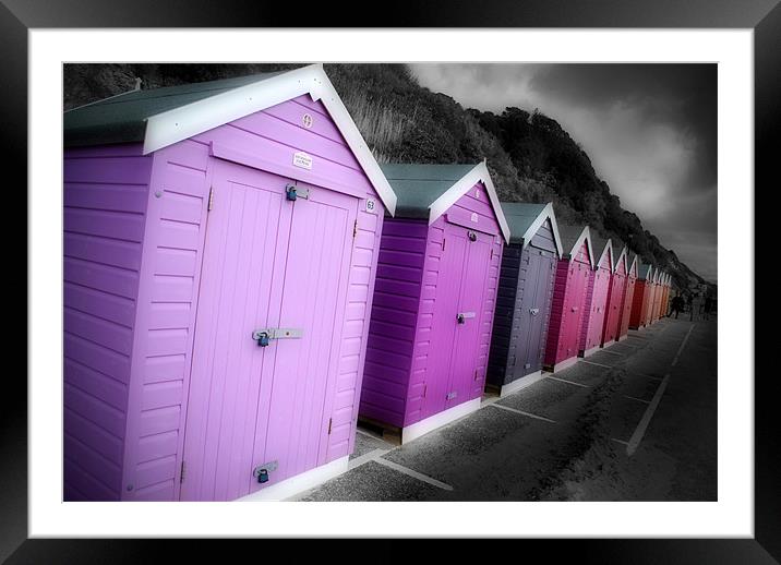 Bournemouth Beach Huts Framed Mounted Print by Andy Evans Photos