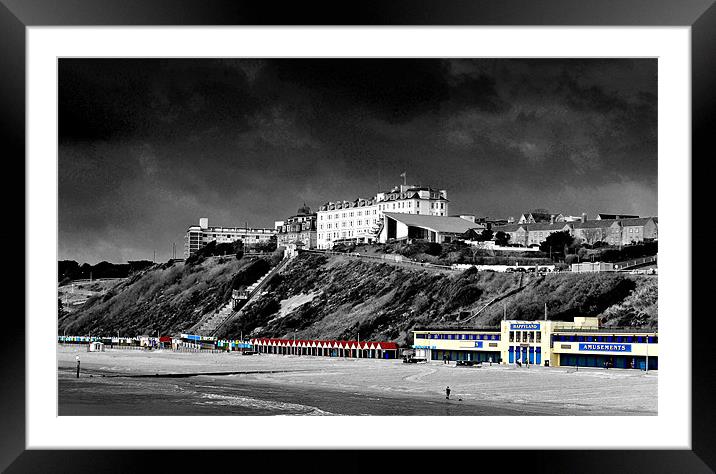 Bournemouth Beach and the West Cliff Framed Mounted Print by Andy Evans Photos