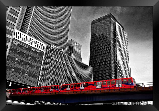 Canary Wharf, City of London Framed Print by Andy Evans Photos