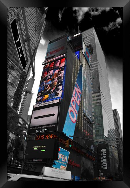 Times Square New York City America USA Framed Print by Andy Evans Photos
