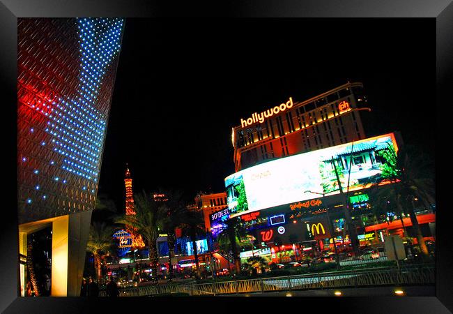 Planet Hollywood Las Vegas America USA Framed Print by Andy Evans Photos