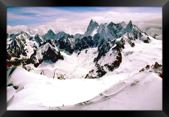 Chamonix Mont Blanc Massif France Framed Print by Andy Evans Photos