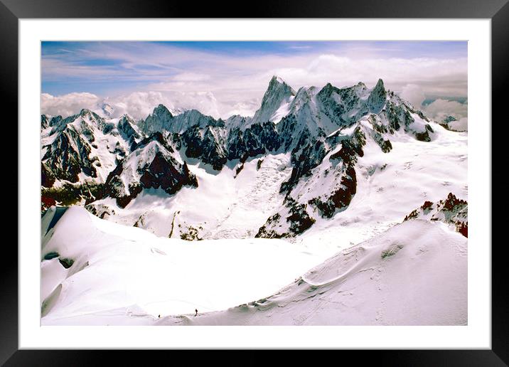 Chamonix Mont Blanc Massif France Framed Mounted Print by Andy Evans Photos