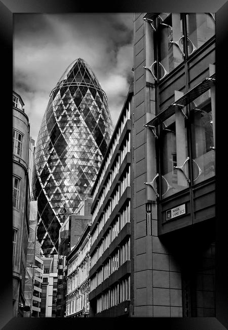 30 St Mary Axe The Gherkin London Framed Print by Andy Evans Photos