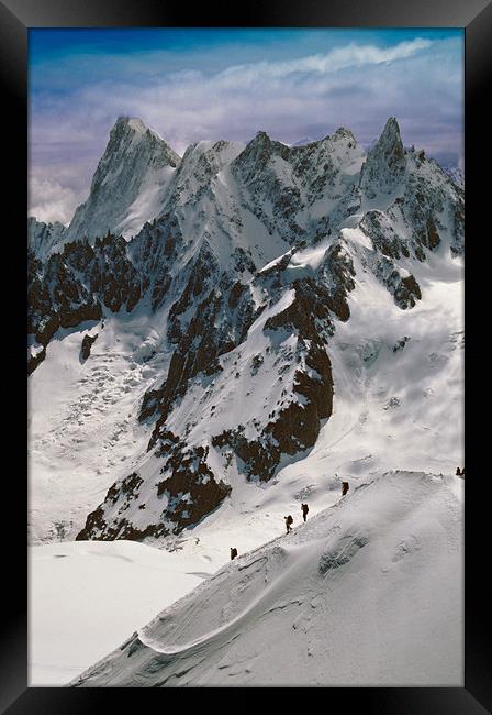 Chamonix Mont Blanc Massif France Framed Print by Andy Evans Photos