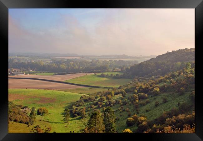 Wayfarers Walk Watership Down Hampshire Framed Print by Andy Evans Photos