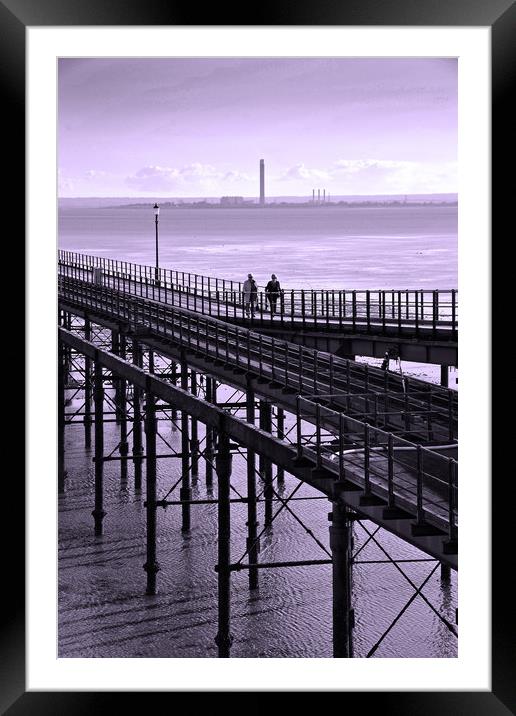 Southend on Sea Pier Essex England Framed Mounted Print by Andy Evans Photos