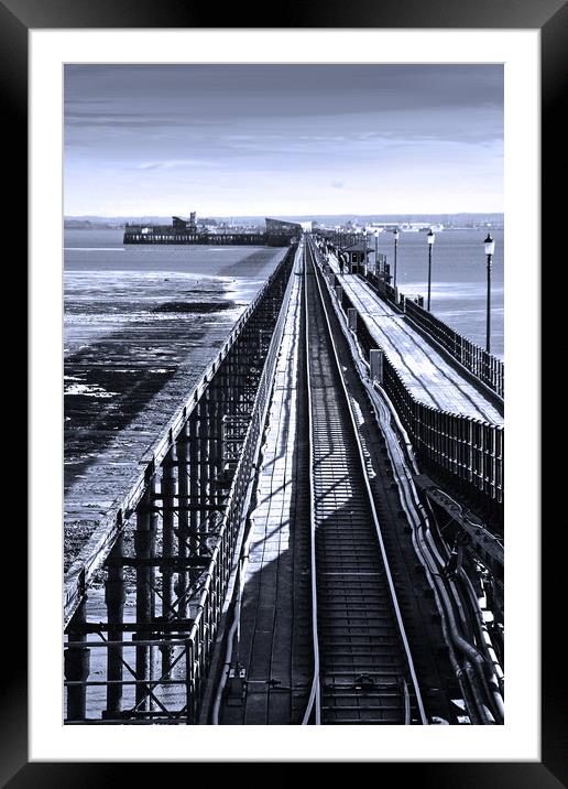 Southend Pier Essex England Framed Mounted Print by Andy Evans Photos