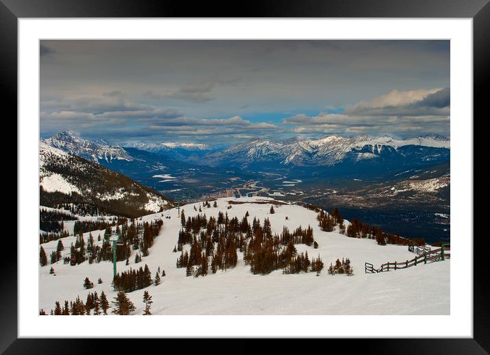 Jasper Canadian Rockies Alberta Canada Framed Mounted Print by Andy Evans Photos