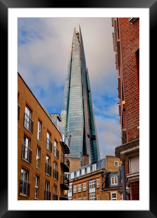 The Shard Southwark London England Framed Mounted Print by Andy Evans Photos