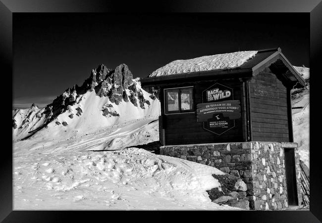 Meribel Mottaret 3 Valleys French Alps France Framed Print by Andy Evans Photos